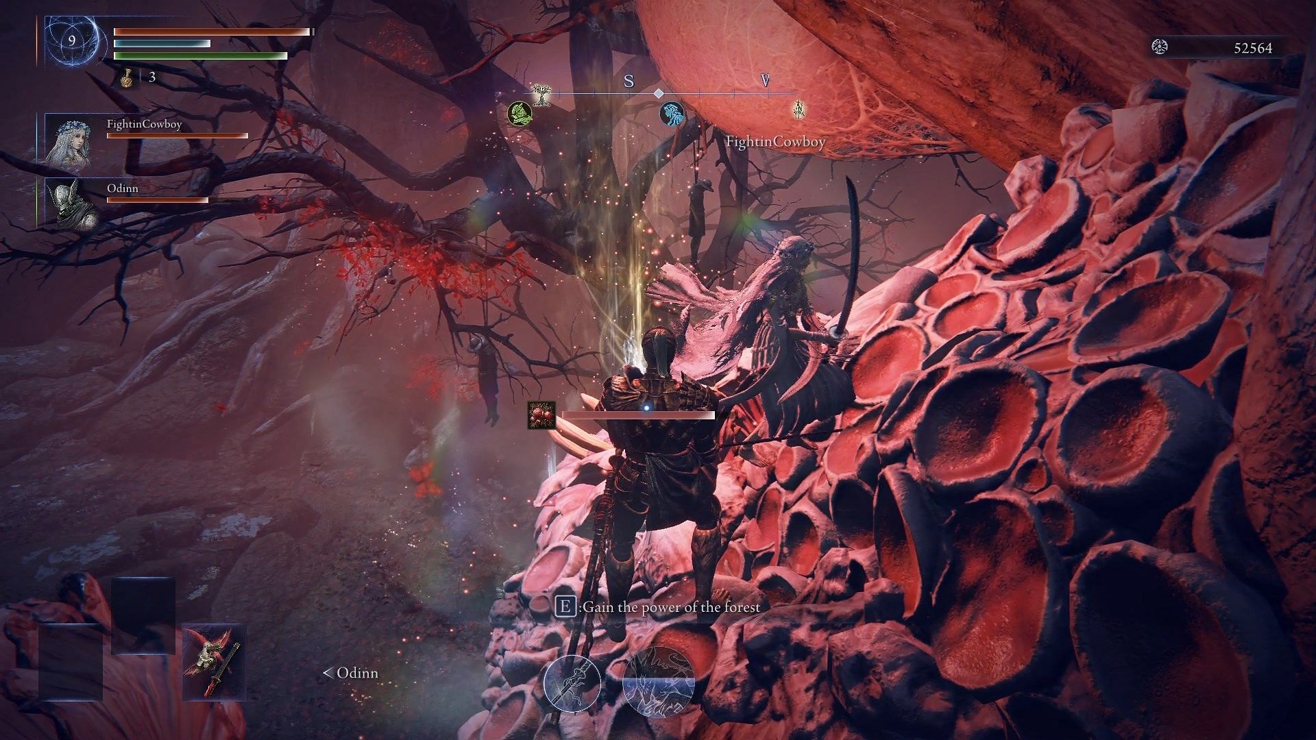 Top of the Scarlet Rot tree (Image via FromSoftware)